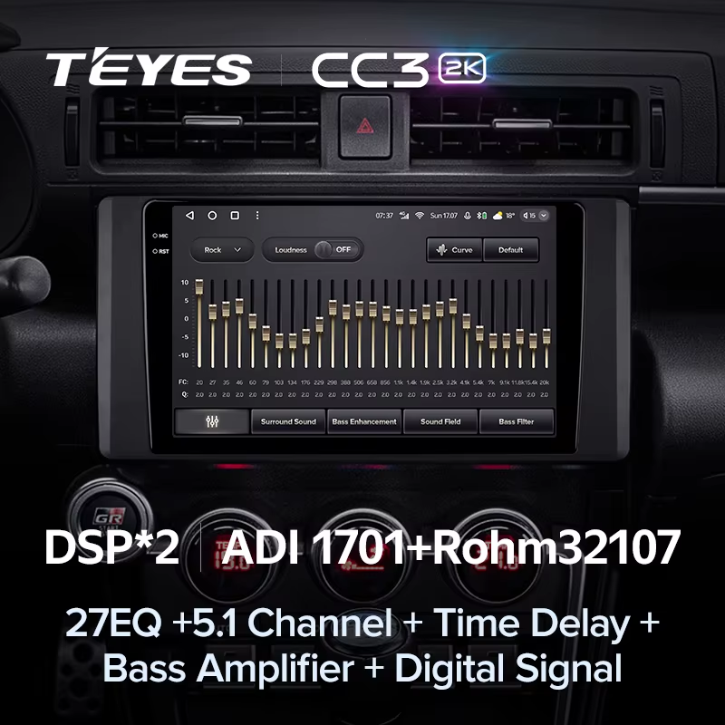 Штатная магнитола Teyes CC3 2K 6/128 Toyota GR 86 ZN8 GT 86 ZN6 (2012-2024)