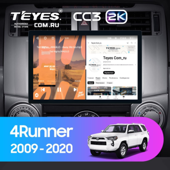 Штатная магнитола Teyes CC3 2K 4/64 Toyota 4Runner 5 N280 (2009-2020) (11")