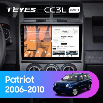 Штатная магнитола Teyes CC3L WiFi 2/32 Jeep Patriot (2006-2010)