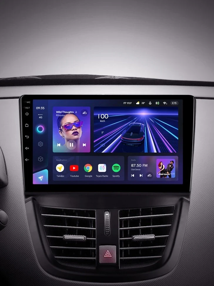 Штатная магнитола Teyes CC3 4/32 Peugeot 207 (2006-2015)