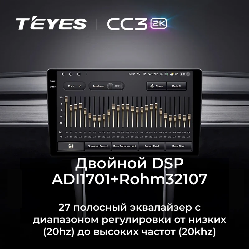 Штатная магнитола Teyes CC3 2K 4/64 Honda XR-V 1 (2013-2021) F2 с кнопками