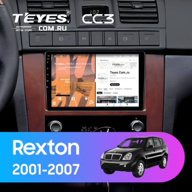 Штатная магнитола Teyes CC3 4/32 SsangYong Rexton 1 Y200 (2001-2007)