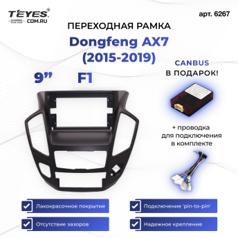 Переходная рамка Dongfeng AX7 (2015-2019) F1 (9")