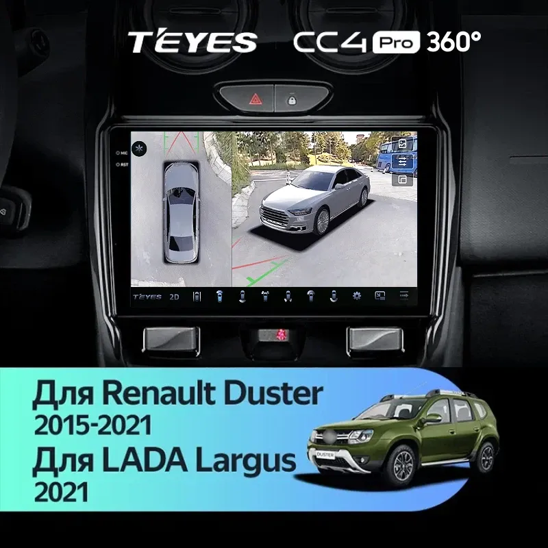 Штатная магнитола Teyes CC4 Pro 360 12/256 Renault Duster (2015-2021) F1