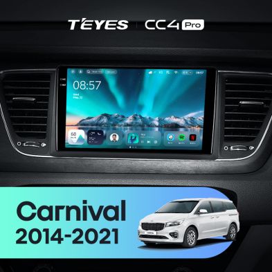 Штатная магнитола Teyes CC4 Pro 12/256 Kia Carnival 3 YP (2014-2021) F2 Тип-B