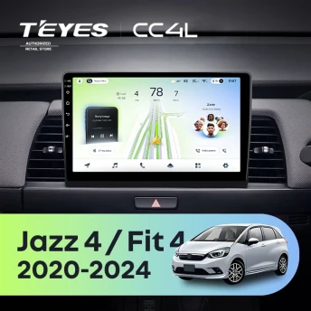 Штатная магнитола Teyes CC4L 6/64 Honda Jazz 4 (2020-2024) Тип-B Правый руль