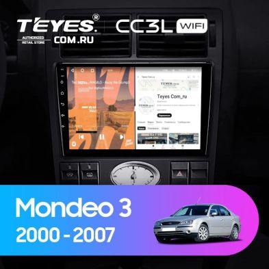 Штатная магнитола Teyes CC3L WiFi 2/32 Ford Mondeo 3 (2000-2007) F1