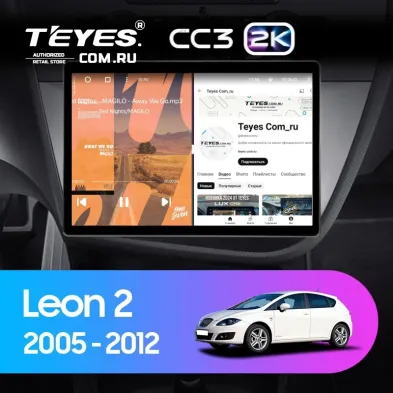 Штатная магнитола Teyes CC3 2K 4/64 Seat Leon (2005-2012) (13")