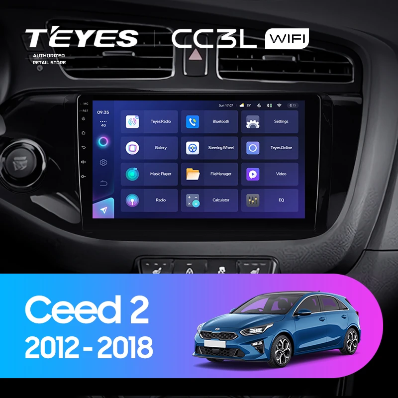 Штатная магнитола Teyes CC3L WiFi 2/32 Kia Ceed 2 JD (2012-2018)