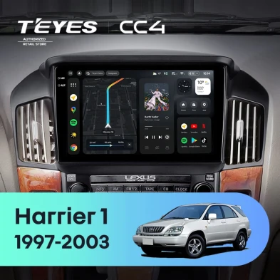 Штатная магнитола Teyes CC4 6/64 Toyota Harrier 1 (XU10) (1997-2003) F1