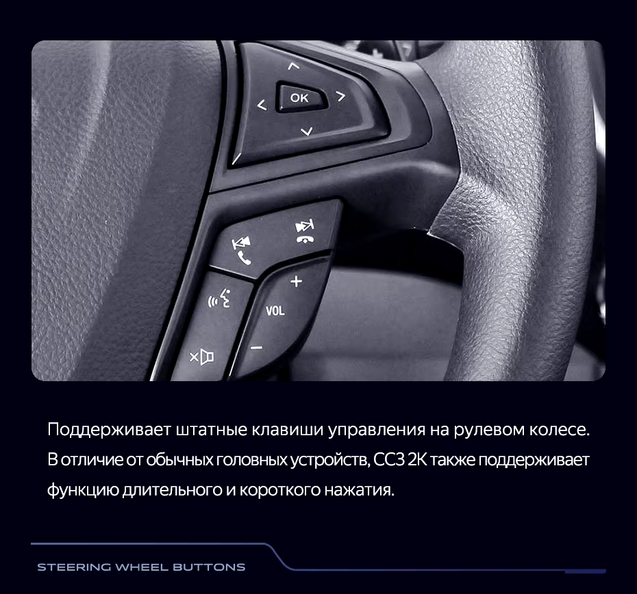 Штатная магнитола Teyes CC3 2K 6/128 Ford Edge 2 (2015-2018) F1