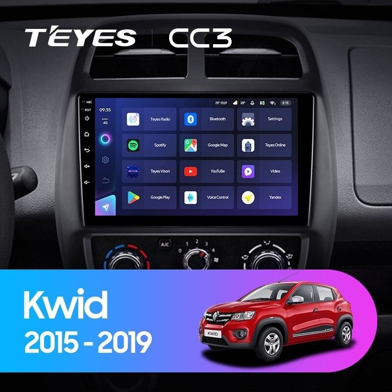 Штатная магнитола Teyes CC3 4/32 Renault KWID (2015-2019)