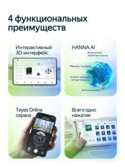 Штатная магнитола Teyes CC4L 6/64 Hyundai Santa Fe SM (2000-2012)