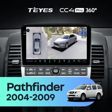Штатная магнитола Teyes CC4 Pro 360 12/256 Nissan Pathfinder R51 (2004-2009) F2