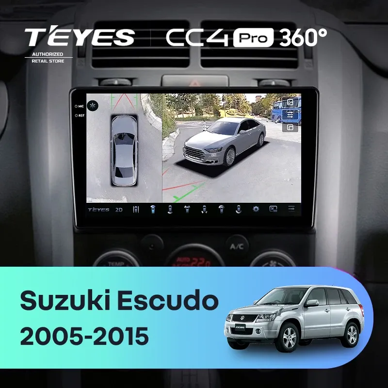 Штатная магнитола Teyes CC4 Pro 360 12/256 Suzuki Escudo (2005 2015)