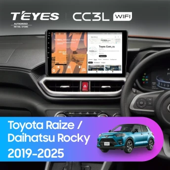 Штатная магнитола Teyes CC3L WiFi 2/32 Toyota Raize (2019-2026) F2 Правый руль