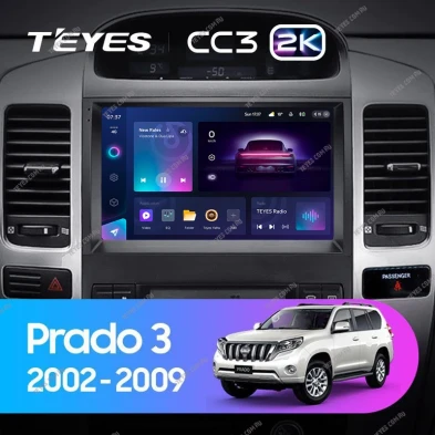 Штатная магнитола Teyes CC3 2K 4/32 Toyota Land Cruiser Prado 120 (2002-2009) F3