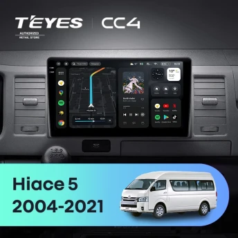 Штатная магнитола Teyes CC4 8/128 Toyota Hiace XH10 H200 (2004-2021)