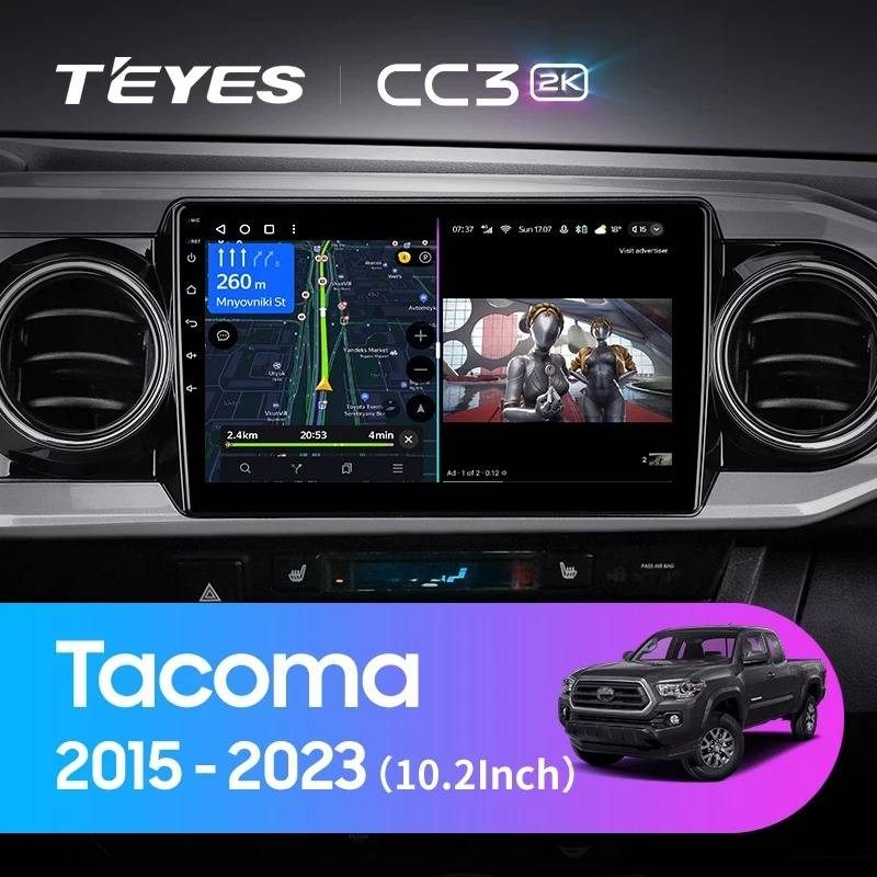 Штатная магнитола Teyes CC3 2K 4/32 Toyota Tacoma N300 (2015-2023) F2
