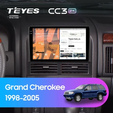 Штатная магнитола Teyes CC3 2K 360 6/128 Jeep Grand Cherokee 2 WJ (1998-2005)