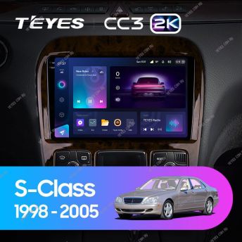 Штатная магнитола Teyes CC3 2K 4/64 Mercedes-Benz S-Class W220 VV220 (1998-2005)
