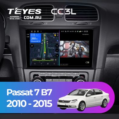 Штатная магнитола Teyes CC3L 4/64 Volkswagen Passat 7 B7 (2010-2015)