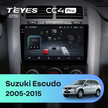 Штатная магнитола Teyes CC4 Pro 8/128 Suzuki Escudo (2005 2015)