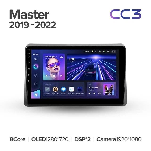 Штатная магнитола Teyes CC3 4/32 Renault Master (2019-2022)