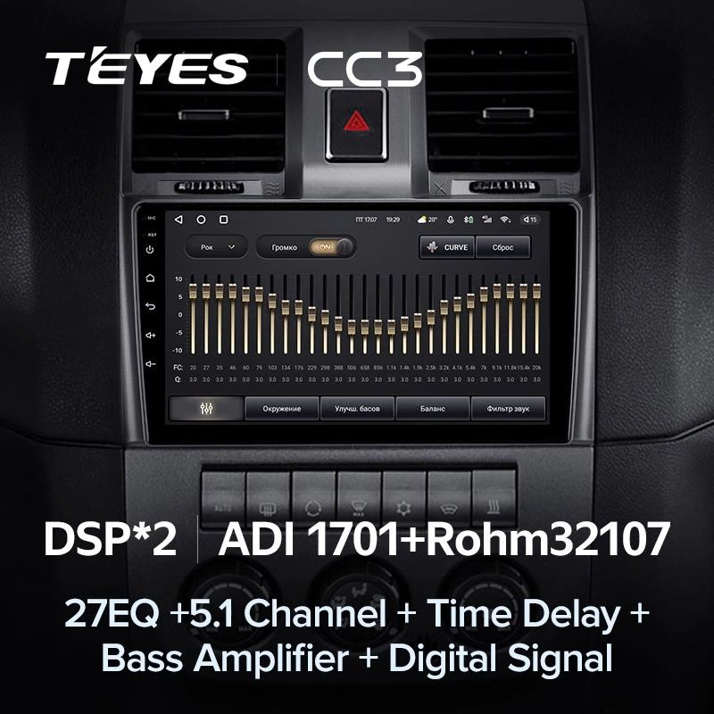 Штатная магнитола Teyes CC3 4/32 UAZ Patriot (2012-2016)