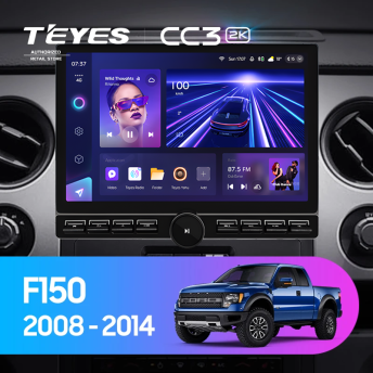 Штатная магнитола Teyes CC3 2K 6/128 Ford F150 P415 Raptor (2008-2014) F2 (13" с кнопками)