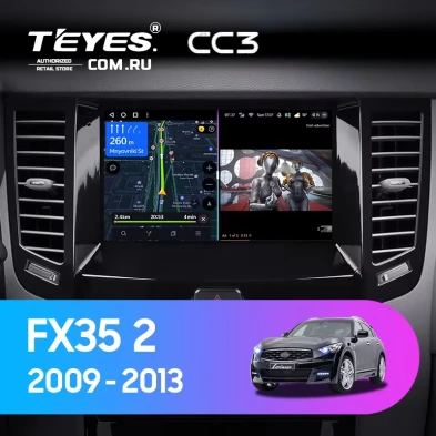 Штатная магнитола Teyes CC3 4/32 Infiniti FX35 2 (2009-2013) Тип-B