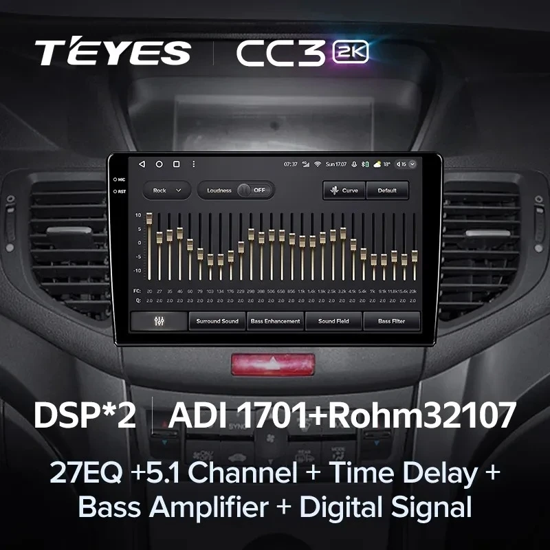 Штатная магнитола Teyes CC3 2K 4/64 Honda Accord 8 (2008-2012)