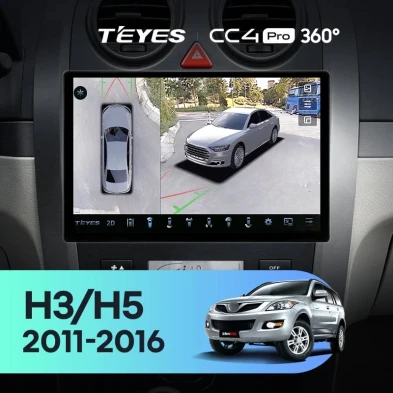 Штатная магнитола Teyes CC4 Pro 360 12/256 Haval H3 H5 (2011-2016) (13")