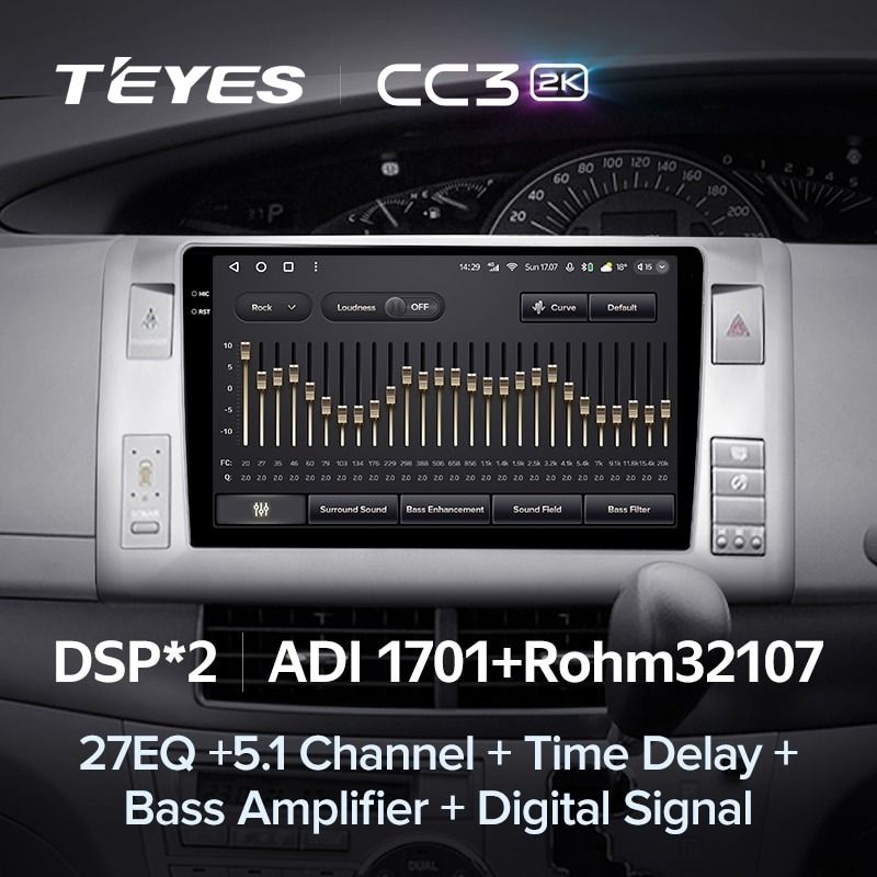 Штатная магнитола Teyes CC3 2K 360 6/128 Toyota Estima AHR20 XR50 3 (2006-2016) Правый руль