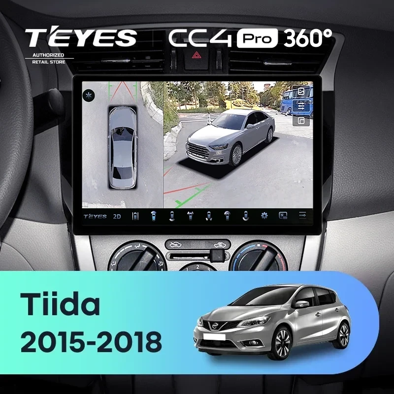 Штатная магнитола Teyes CC4 Pro 360 8/128 Nissan Tiida C13 (2015-2018) (11")