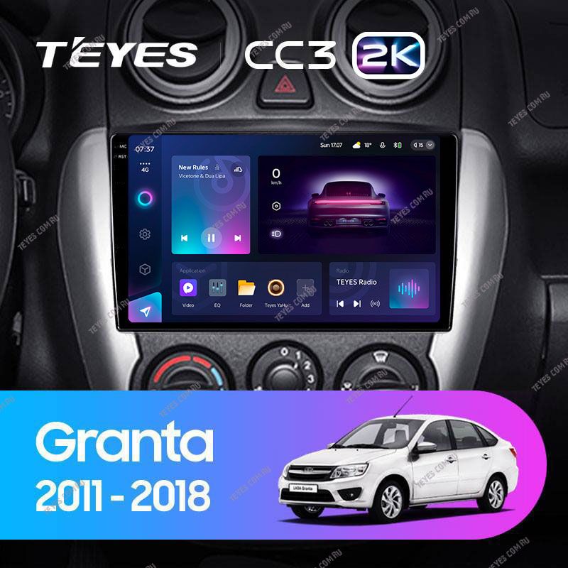 Штатная магнитола Teyes CC3 2K 4/32 Lada Granta Sport (2011-2018) Тип-B