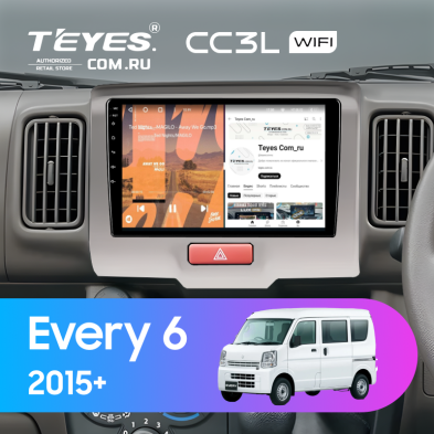 Штатная магнитола Teyes CC3L WiFi 2/32 Suzuki Every 6 (2015-)