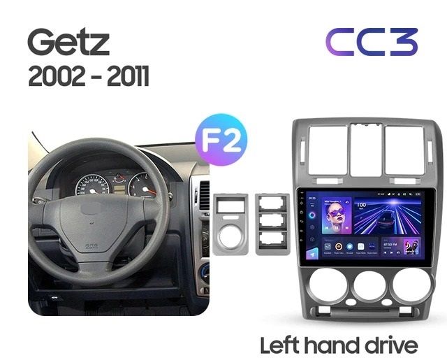 Штатная магнитола Teyes CC3 4/32 Hyundai Getz (2002-2011) F2