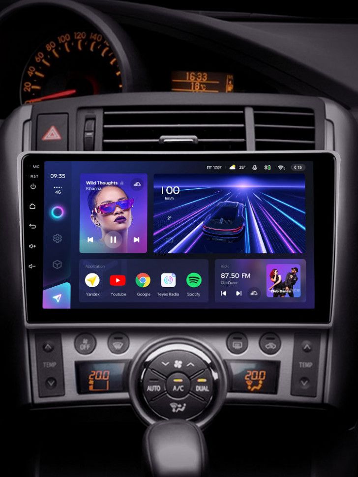 Штатная магнитола Teyes CC3 4/32 Toyota Verso R20 (2009-2018) F1