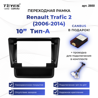 Переходная рамка Renault Trafic 2 (2006-2014) Тип-A (10")