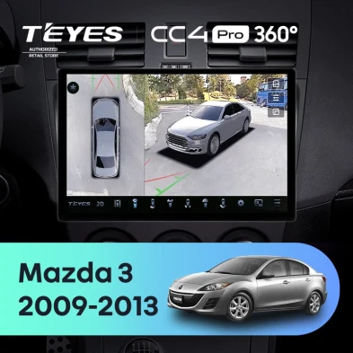 Штатная магнитола Teyes CC4 Pro 360 8/128 Mazda 3 2 (2009-2013) (13")