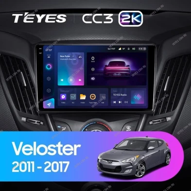 Штатная магнитола Teyes CC3 2K 360 6/128 Hyundai Veloster FS (2011-2017) Тип-B