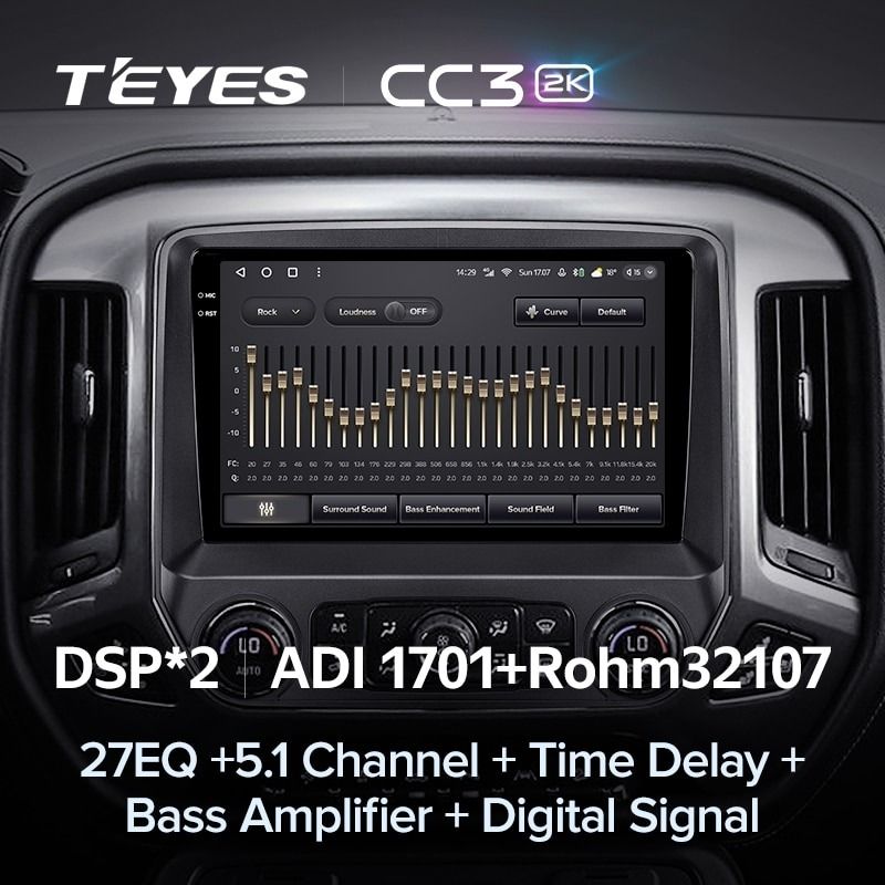 Штатная магнитола Teyes CC3 2K 6/128 Chevrolet Silverado 3 GMTK2 (2013-2019)
