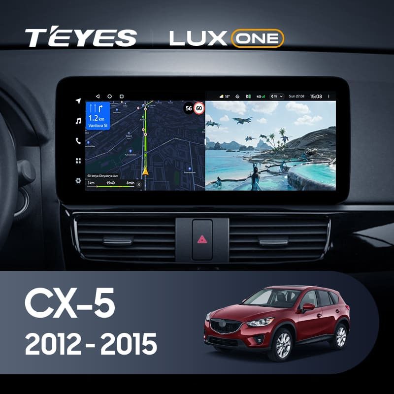 Штатная магнитола Teyes LUX ONE 6/128 Mazda CX-5 (2012-2015) Тип-A