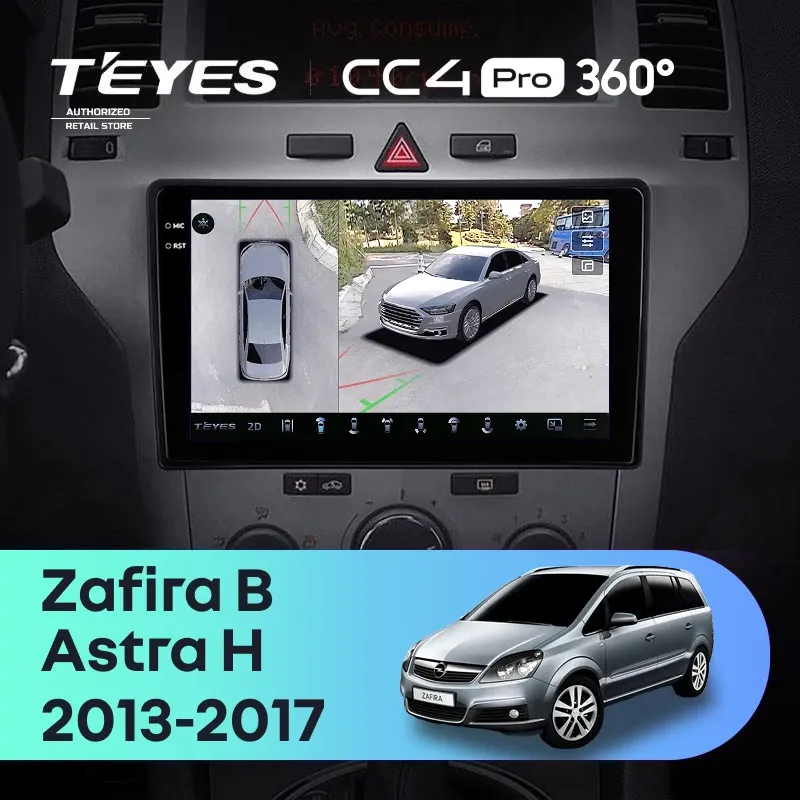 Штатная магнитола Teyes CC4 Pro 360 8/128 Opel Zafira B (2005-2014) F2