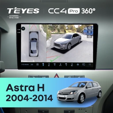 Штатная магнитола Teyes CC4 Pro 360 12/256 Opel Astra H (2004-2014) F1