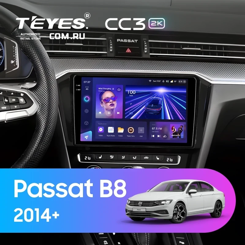 Штатная магнитола Teyes CC3 2K 360 6/128 Volkswagen Passat B8 2014+