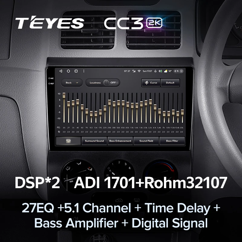 Штатная магнитола Teyes CC3 2K 4/32 Kia Rio 1 (2002-2005)