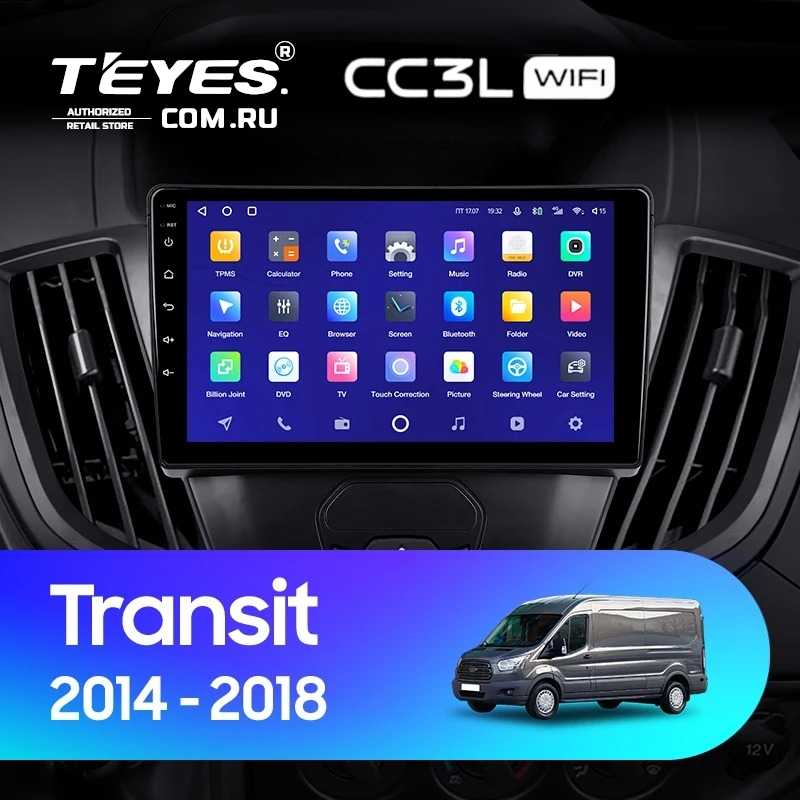 Штатная магнитола Teyes CC3L WiFi 2/32 Ford Transit Van L3H2 (2014-2018)