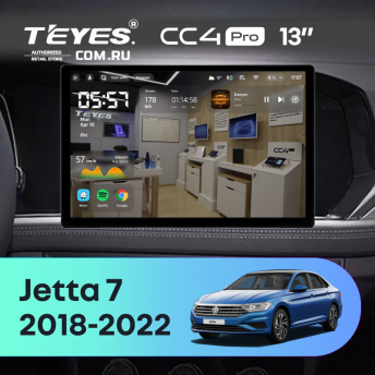 Штатная магнитола Teyes CC4 Pro 8/128 Volkswagen Jetta 7 (2018-2022) (13")